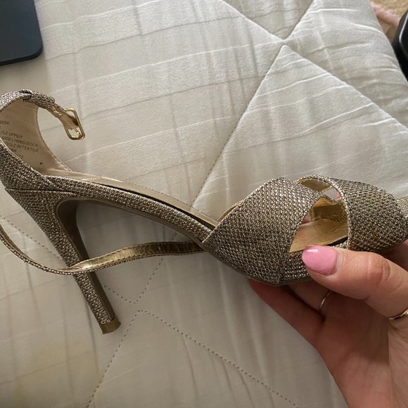 Sparkly Silver Heels - Picture 2 of 3